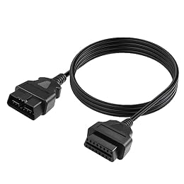 YACSEJAO 16 Pin OBD2 Extension Cable 4.9FT OBD II Male to Female Car Diagnostic Extender Adapter for OBD2 OBD Scan Tool Scanner OBD2 Vehicles
