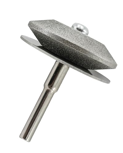 QUEFORET Lawn Mower Blade Sharpener - Grit 100/120 Multi-Purpose Diamond Sharpener for Garden Shears/Scissors/Knife/Trowel, Bypass Loppers, Weeding Sickle, Splitting Axe, Machete, for Hand Drills