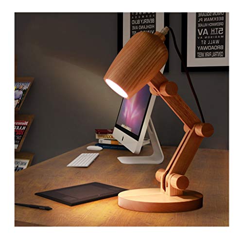 WYZ. Lampe de Table Lampe en Bois Massif Pliante Chambre à Coucher Salon Lampe de Chevet