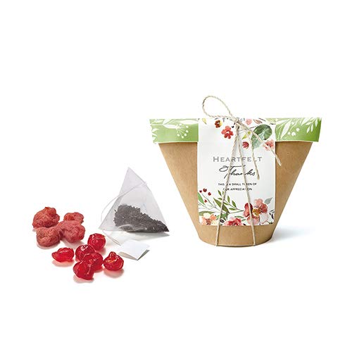【プチギフト】ドライフルーツ(ストロベリー&チェリー)&紅茶セット 1個からでもOK 結婚式2次会パーティーノベルティー お菓子 お返し 景品 粗品 可愛い贈り物 バレンタイン ホワイトデー プレゼント
