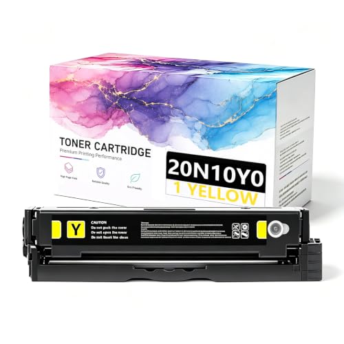 Toner 20N10K0 Lexmark jaune à impression haute vitesse et couleurs éclatantes