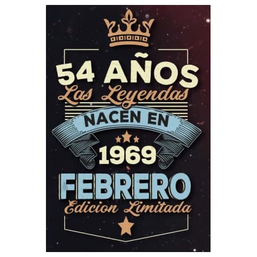 Las leyendas nacen en 54 años 1969 febrero: Ideas de regalos para hombres, ideas de cumpleaños 54 cumpleaños libro ideas de cumpleaños para hombre y regalo de nacimiento, regalo de cumpleaños