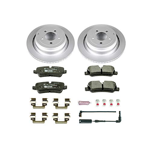 Image of Power Stop ESK5624 Rear Euro-Stop Brake Kit L& Rover and 1 Rear Sensor Wire For Land Rover Range Rover 2006-2012 [Model Specific]