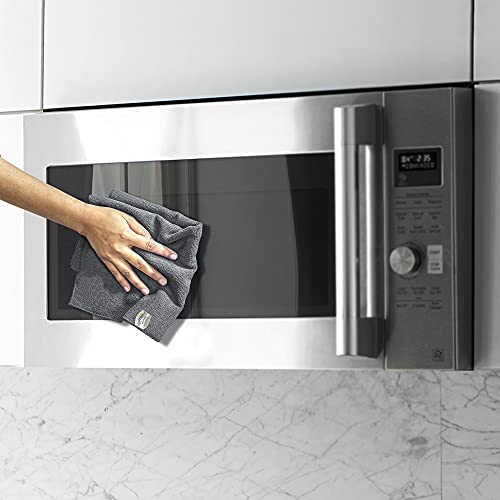 Image of SOFTSPUN Microfiber Cloth (5pcs - 40x60cms -340GSM) Grey, Super Soft Absorbent Cleaning Towels Cleans & Polishes Everything in Your Home.