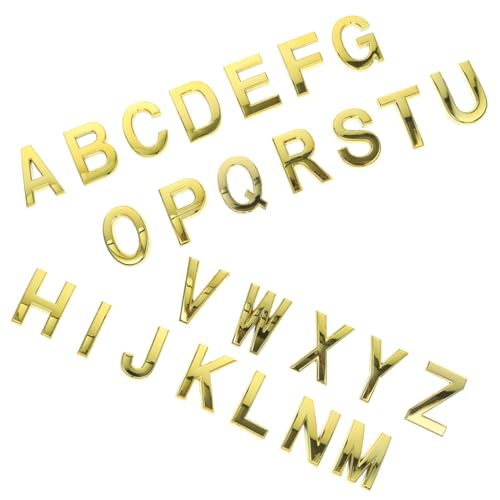 Lettres Alphabet Doré adhésives de 5 cm pour rénover votre signalétique