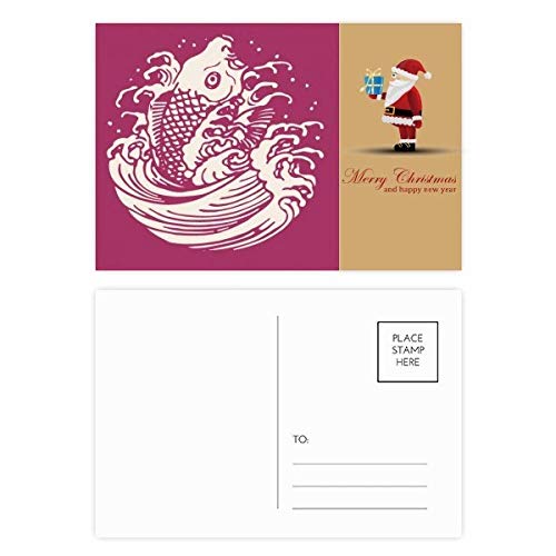 Cartes postales culture japonaise et Père Noël pour vos vœux de fin d'année