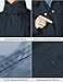 Ubon Women's Rain Coat Waterproof with Hood Long Raincoat Packable Rain Jacket Casual Windbreaker, Navy, X-Large