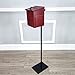 FixtureDisplays® MDF Donation Box Floor Stand Lobby Foyer Tithes & Offering Suggestion Collection Ballot Box 11065+1040S-NPF