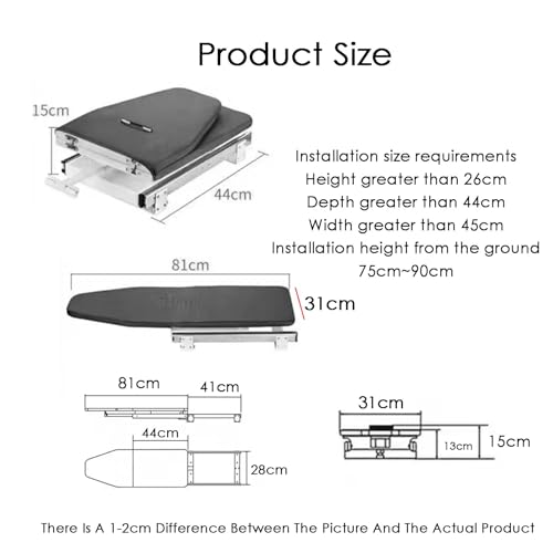 Retractable Ironing Board,Pull-out Rotatable 180° Ironing Board,Compact Ironing Board for Space Saving, for Wardrobe Cloakroom Home Apartment(Color 1) - Image 2
