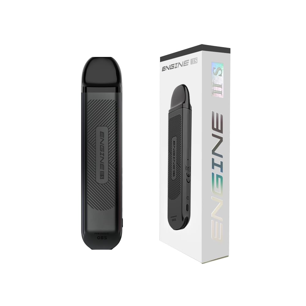 OBS Vape - ENGINE IIS Kit - Systme Pod - Batterie 600mAh avec cartouche  Pod de 2ml et Rsistance en 1.0 ohm - Sans e-liquide - Sans Nicotine (Noir)  : Amazon.fr: High-Tech