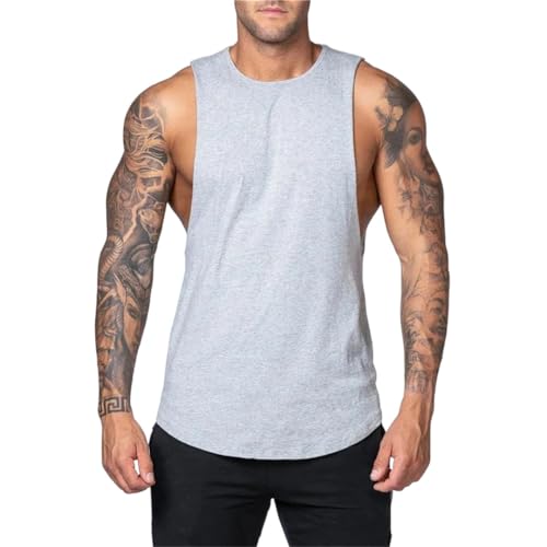 Chaleco de verano para hombre en algodón puro de tacto suave
