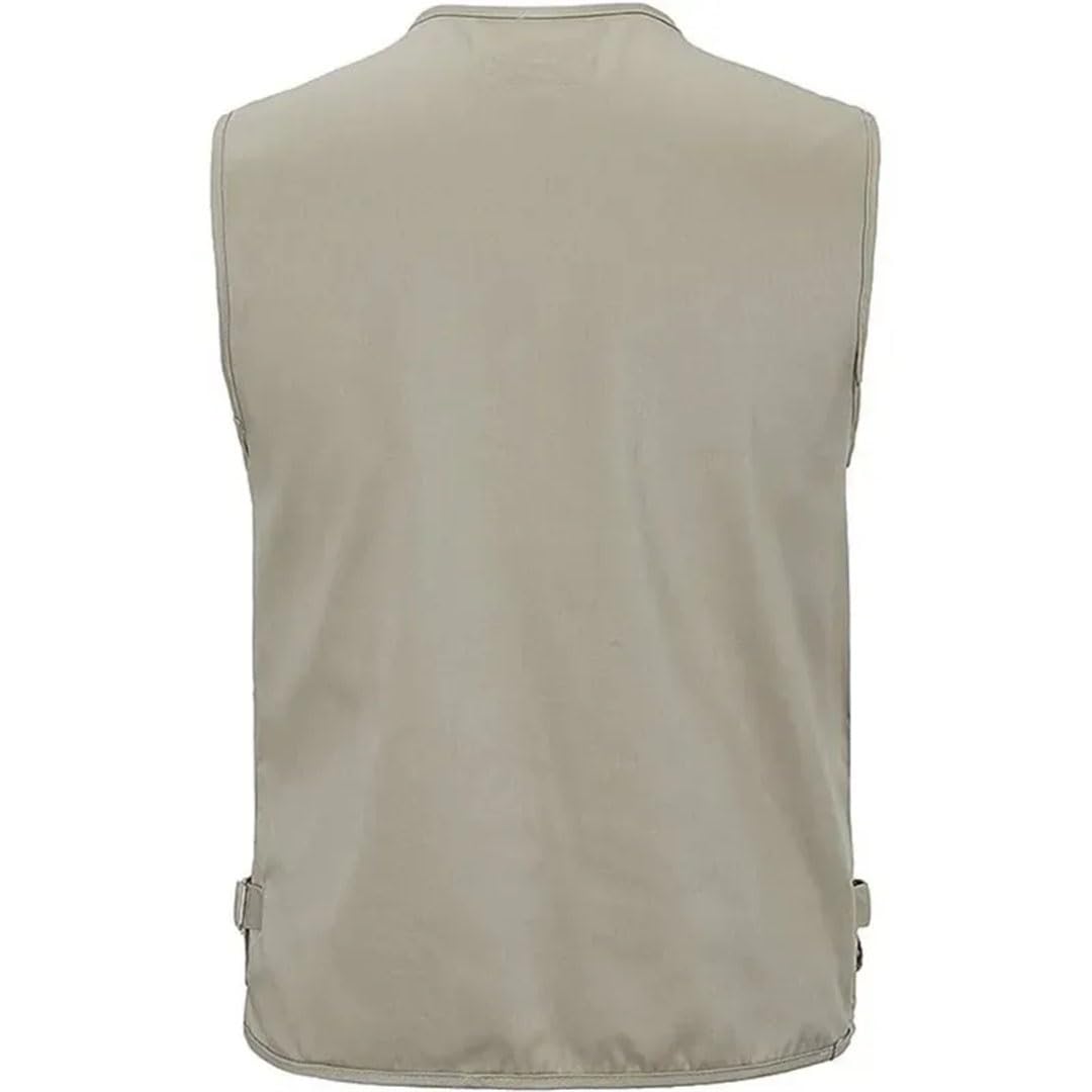 Primavera Autunno Uomo Gilet Da Pesca All'aperto Multi-Tasca Senza Maniche Gilet Tattico Caccia Escursionismo