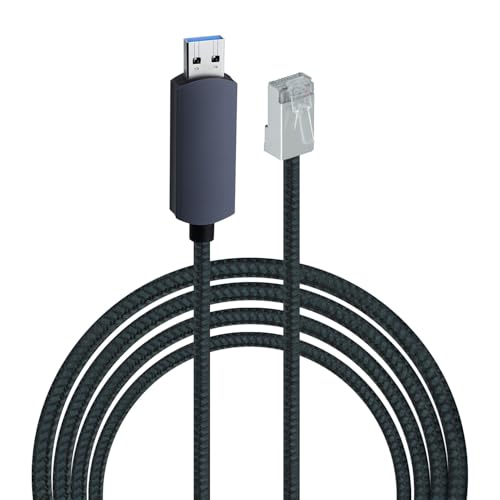 Mcbazel Câble Adaptateur USB 3.0 vers RJ45 Ethernet 2m, Câble Réseau à Vitesse Gigabit pour Ordinateur Portable, Bureau, Windows – Idéal pour les Jeux en Ligne,...