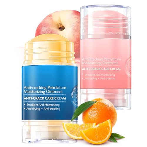 2 Stick Crème Hydratante Pieds Anti Crevasses, Stick Réparateur Pieds Secs et Abîmés pour Talons et Usage Quotidien