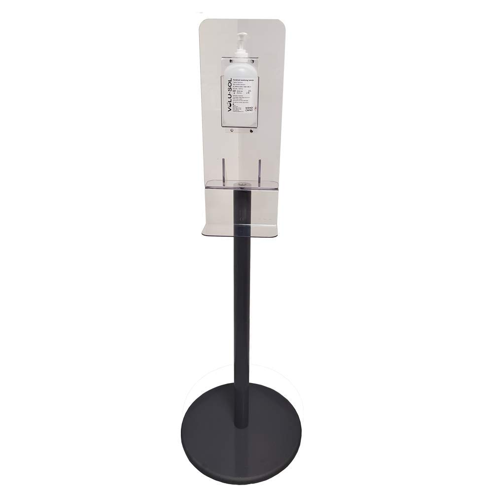 Automatic touchless sanitizing Dispenser w/UV Light. Portable Hand Sanitizer Heavy Duty Stand Included. 1000 mL Capacity