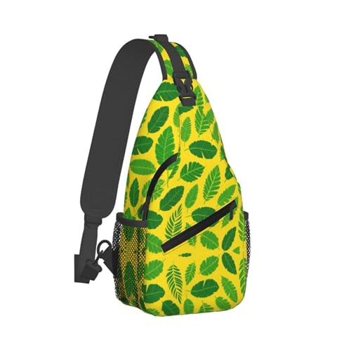 Morrales de tipo sling liviano ultraligero con estampado hoja banana miniatura 2