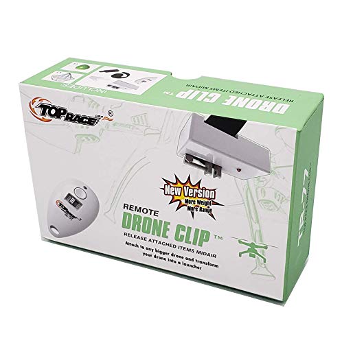 Top Race Drone Clip Remote Control Object Launcher - Drone Drop Release Device, Fits Most Drones And Dji, Holds Up To 2 Lbs, And 300 Feet Distance Remote Control #TOP6