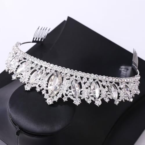 Tiara de boda para novia tocado de comunión y diadema de quinceañera 8