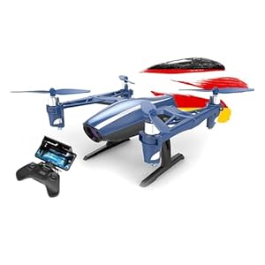 RC ferngesteuerte Drohne mit FPV WiFi 120° Weitwinkel Live HD-Kamera, Quadcopter mit Echtzeitübertragung, Drone mit Gravity-Sensor und APP-Steuerung, Spielzeug Quadrocopter für Kinder und Erwachsene