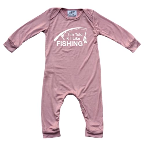 Rocket Bug I'm Told I Like Fishing Long Sleeve Baby