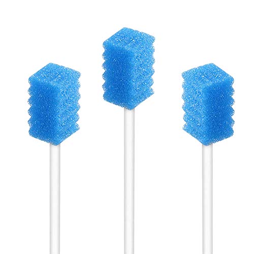 Disposable Oral Mouth Swabs for the Elderly, 250 PCS, Blue