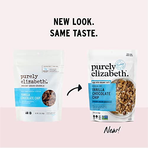Image of purely elizabeth Vanilla Chocolate Chip, Ancient Grain Granola, Gluten-Free, Non-GMO (6 Ct, 72oz Bulk)