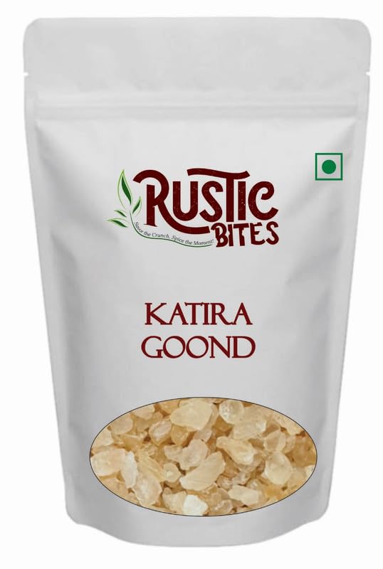 Image of RUSTIC BITES Pure Natural Gond Katira | Almond Gum Badam Pisin, Tragacanth Gum | High Cooling Properties Herbal Food | Natural Superfood - 1kg