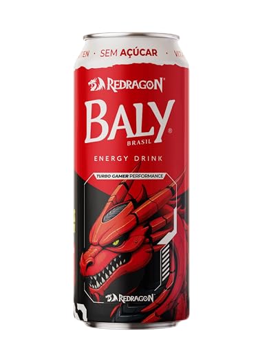 Energético Baly Gamer Redragon 473ml Sem Açúcar 1 Unidade