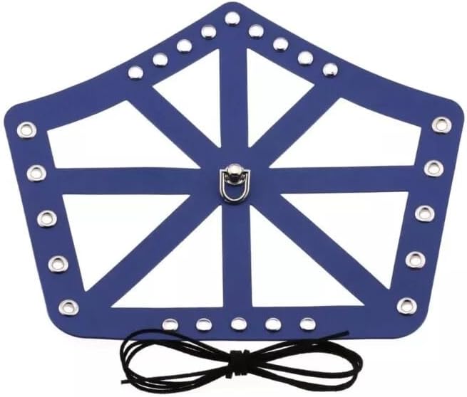 Hollow Out Vintage PU Wide Bracers Tie Arm Cuffs Adjustable Width Medieval Wristband Multiple Color Wristband Dark Brown-MFC765 (RED, Adult)