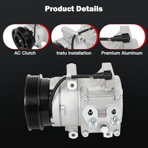 Image of CCIYU AC Compressor w /Clutch for Ford Fiesta 1.6L 2010-2013