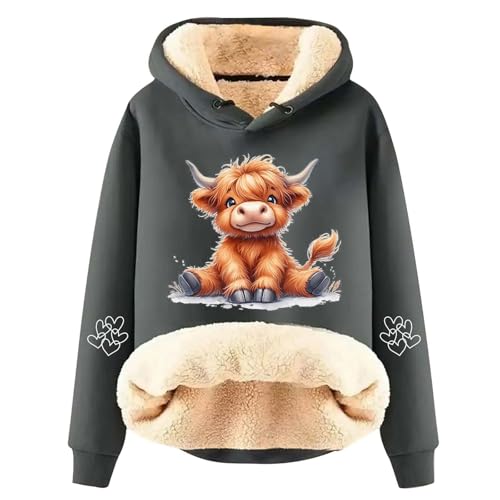 Sweat à capuche en polaire d'agneau femme idéal pour les jours froids en ville
