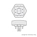 Sylvania 20890 Compact Fluorescent 4 Pin Triple Tube 4100K, 42-watt , Cool White