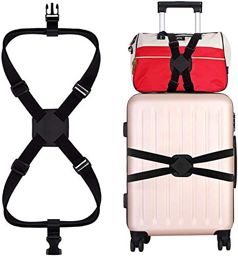 Preisvergleich Produktbild Gepäckgurt, Besroy, verstellbare Kreative Gepäckgurte, Gepäckgurte, Reisezubehör, Gepäckgurt für sicheres Verschließen der Tasche bei Reisen und Kennzeichnung von Gepäck