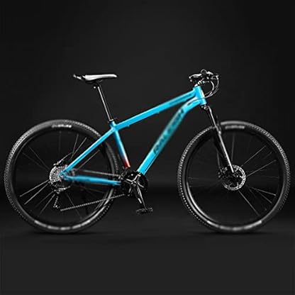 YQCXG Hybrid-Fahrrad, 29-Zoll-Stoßdämpfer, Mountainbike, Aluminiumlegierung, Fahrrad für Damen und Herren, 33 Gänge, Rennrad mit Variabler Geschwindigkeit (29 Zoll, 24 Gänge) – Bild 3