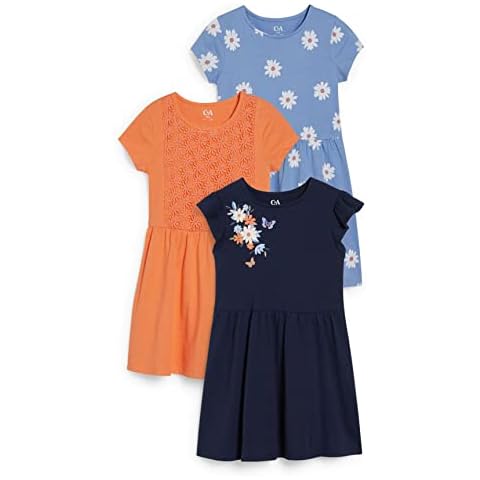 C&A Kinder Mädchen Kleid oberhalb des Knies Regular Fit dunkelblau 110 Cover