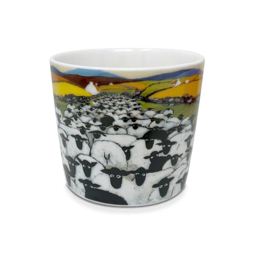 Taza de cerámica Thomas Joseph diseño oveja 11 oz