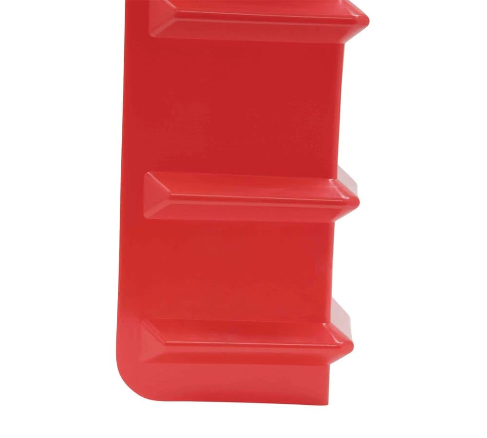 Mytee Products Protezione angolare a V per verricelli e cinghie a cricchetto, in plastica, per rimorchi a pianale piatto, confezione da 10, 20,3 x 20,3 x 121,9 cm, colore: rosso