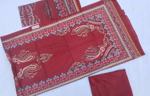 Image of SAMREEN TEXTILE Women's Cotton Floral Printed Unstitched Salwar Suit Dress Material With Dupatta