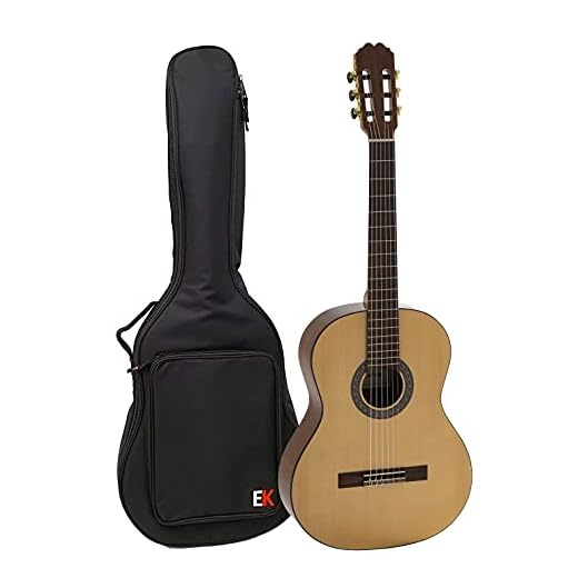 Guitarra Española Clásica ADMIRA ELSA de Madera Acabado Luxe Tamaño 4/4 con Funda Acolchada - Rockmusic España