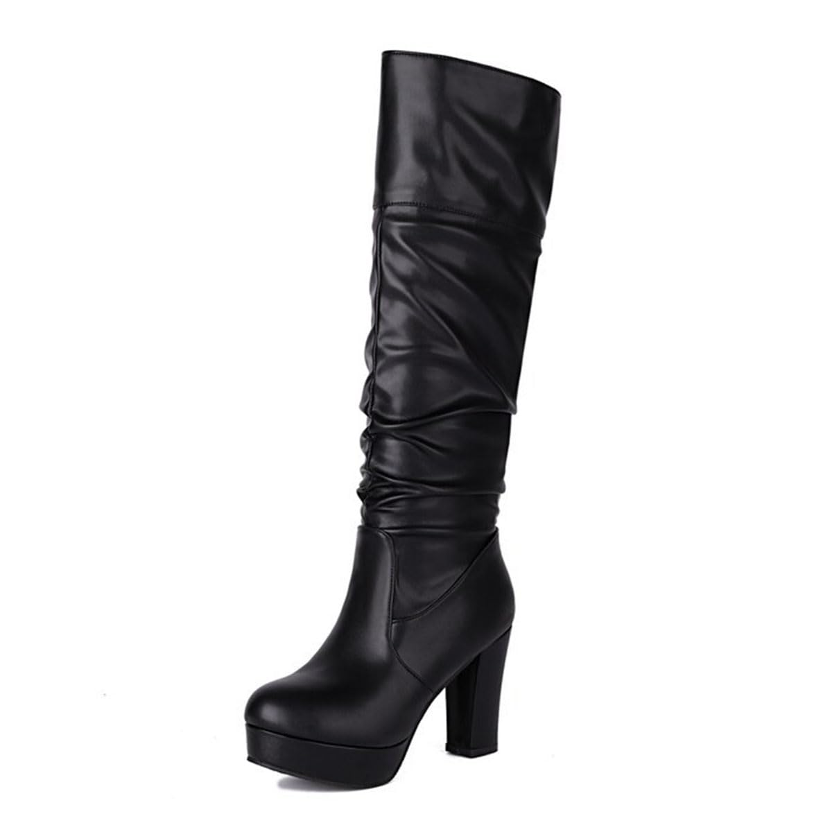 Stivali Alti da Sera Donna Tacco Alto Platform Stile Chic Boots