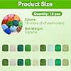 Ainiv 18 Pcs Needle Felting Wool, 9 Colors x 2 Packs Wool Roving, 3g/Pack Fiber Wool Yarn Roving, Beginner-Friendly Art Crafts, Starter Needle Felt Supplies for DIY Craft Beginners (Green Series) #1