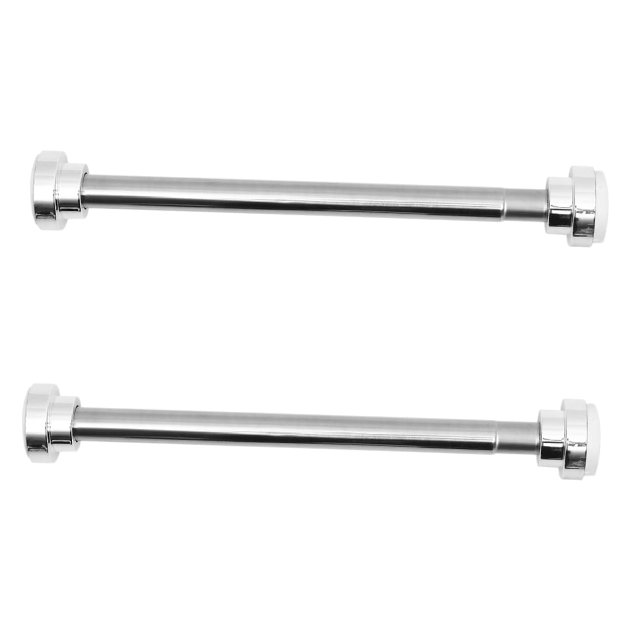 2 Pièces Tringle Rideau Douche Extensible Sans Perçage Acier Inoxydable Réglable Pour Salle De Bain Et Fenêtres De Placard