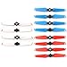 Helistar Propellers 6 Pairs 4730F Colored Quick Release Folding Blades Compatible with DJI Spark Drone CW CCW Props (White + Red + Blue)