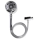 T3 Source Hand-Held Showerhead | Adjustable Hand Held Chrome Shower Head with Chlorine Filter | Mineral Filter Reduces Free Chlorine and Hydrogen Sulfide | Tourmaline pH Balancer