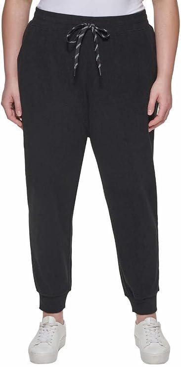 Marc New York by Andrew Marc Womens Ribbed Midweight Jogger (X-Small, Black)