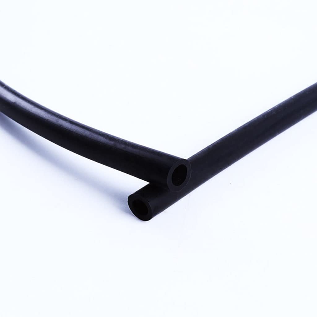 1 Meter 1mm 2mm 3mm 4mm 5mm 6mm 7mm 8mm 9mm 10mm ID Black Rubber Hose Flexible Soft Silicone Tube Pipe For Aquarium Air Pump, 1pcs (Size : 4x6mm)