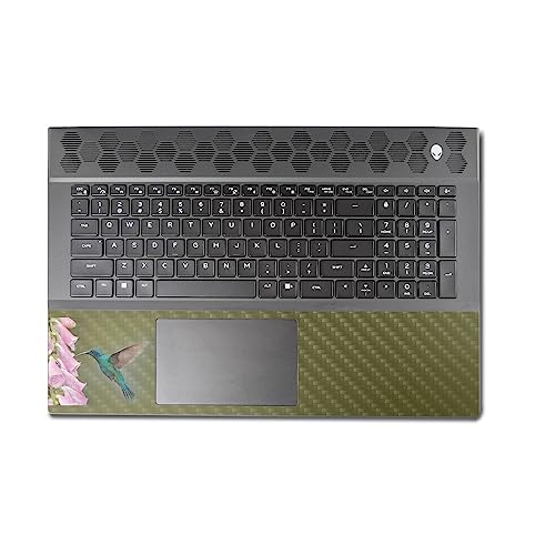Image of MightySkins Carbon Fiber Skin Compatible with Alienware M18 R1 (2023) Full Wrap Kit - Hummingbird | Protective, Durable Textured Carbon Fiber Finish | Easy to Apply & Change Styles | Made in The USA