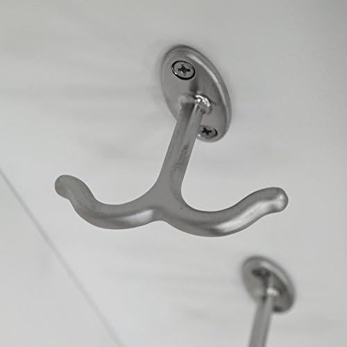 WATSONS MEDFORD - 90cm Wall Storage Shelf with 5 Hooks / Hallway Coat Rack / Towel Shelf - White