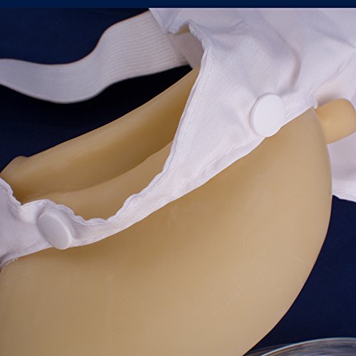 Urinal Bag Portable Wearable Urinal +Urine Bag Collector +Toilet Elastic Waistband 1000ml Reusable Pee Bag (Female) - Thumbnail 7