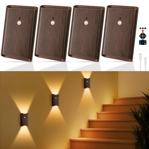 Luces de pared que funcionan con pilas Toowell recargables para pasillos